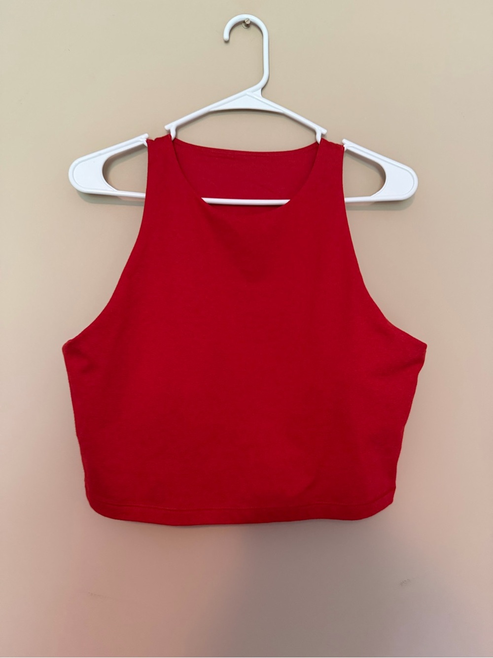 Old Navy Red Cropped High-Neck Tank